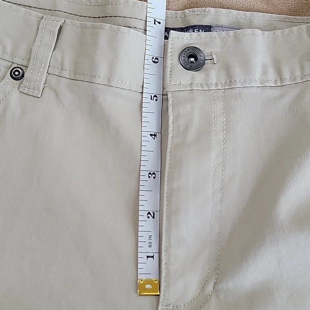 Men's Van Heusen Flex Khaki Straight Leg Pants Size 34W x 29L EUC - Picture 8 of 12